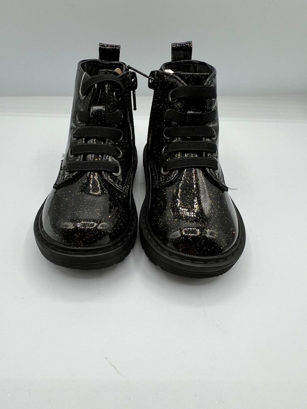 Thereabouts TH Lil Reese Glitter Combat Boots Toddler Girls Black 6M NWT